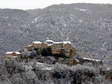 Winter in Cantobre (the snow usually only lasts a day or two) - Castel de Cantobre Gîtes, Aveyron, France