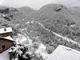 Winter in Cantobre (the snow usually only lasts a day or two) - Castel de Cantobre Gîtes, Aveyron, France