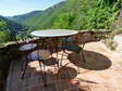 Our shaded north-west facing terrace - Castel de Cantobre Gîtes, Aveyron, France