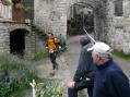 Leaving Cantobre through the entrance - Castel de Cantobre Gîtes, Aveyron, France